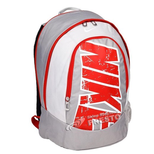 Plecak sportowy Fundamentals Nike - szaro-czerwony