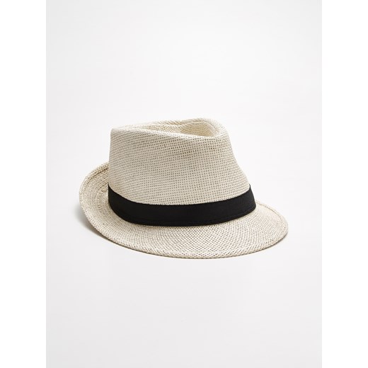 Sinsay - Słomkowy kapelusz - Kremowy Sinsay bezowy One Size 