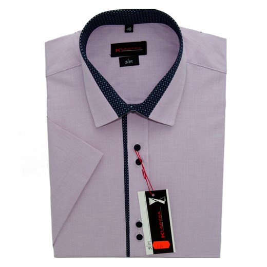 RENOMOWANA KOSZULA MĘSKA.40 176-182 SLIM KL24KR Klasyka Kielce Modameskado6xl