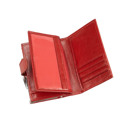VALAR czerwony portfel damski - skóra naturalna. PORTD_7K