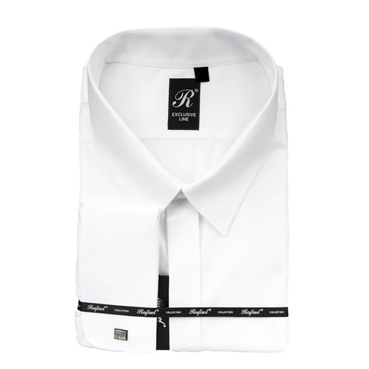 Rafael koszula biała na spinki 54 188/194 poszerzona max