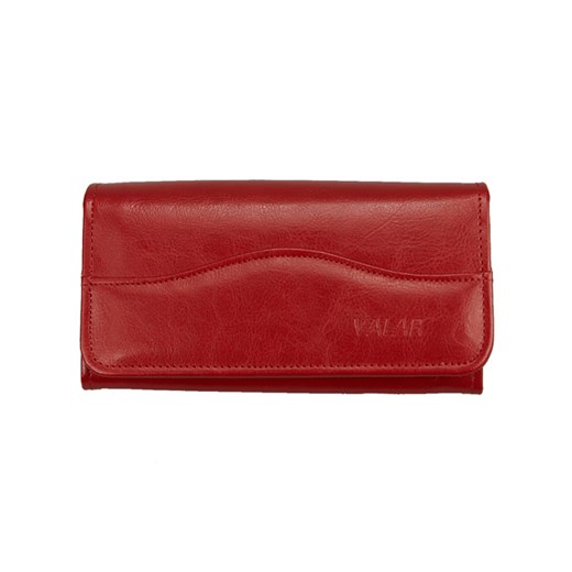 VALAR czerwony portfel damski - skóra naturalna. PORTD_3K