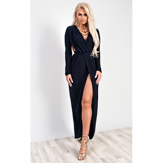 Celebirty Inspired Sukienka Hanah (granatowa) czarny Missi London uk 8 (34)XS sibysi.pl