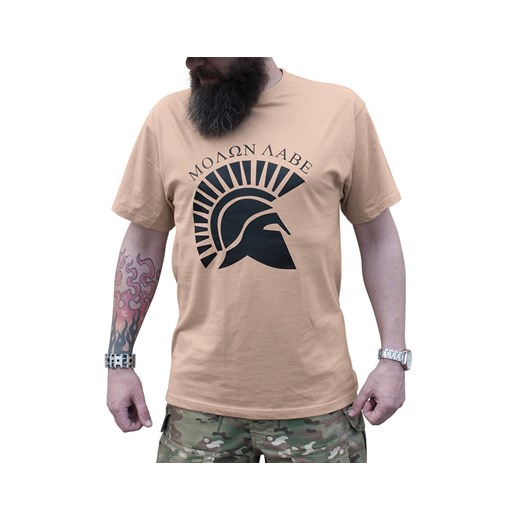 Koszulka T-shirt Tirvall Spartan Helmet - szara
