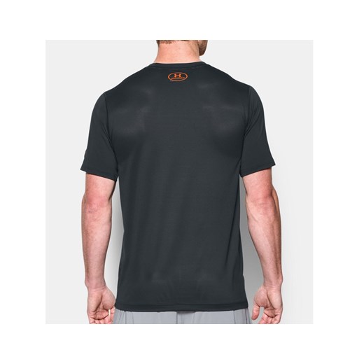 Koszulka termoaktywna Under Armour Raid Graphic - Black/Orange (1277088-016)