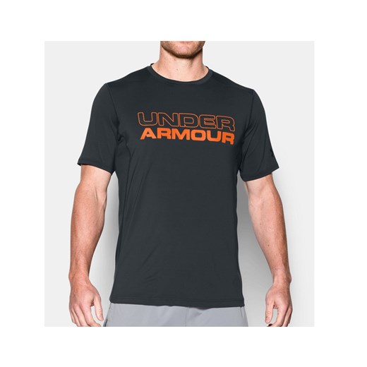Koszulka termoaktywna Under Armour Raid Graphic - Black/Orange (1277088-016)