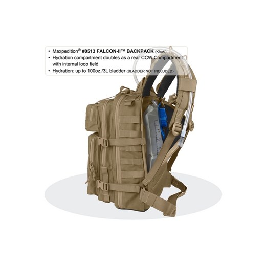 Plecak Maxpedition Falcon II 23l Black (0513B) C