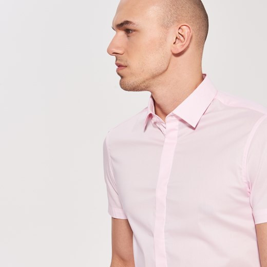 Reserved - Koszula z elastycznej tkaniny - Różowy Reserved  42 
