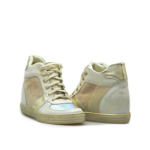 Sneakersy Di Lusso 3915/3 Złote lico  Di Lusso  Arturo-obuwie