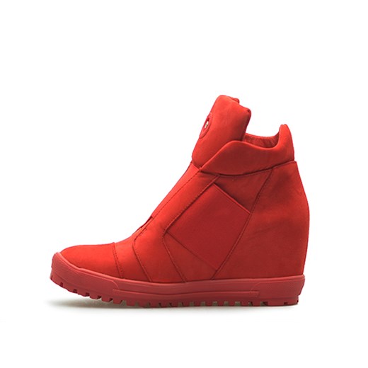 Sneakersy AJF 01189 Czerwone nubuk  Eksbut  Arturo-obuwie