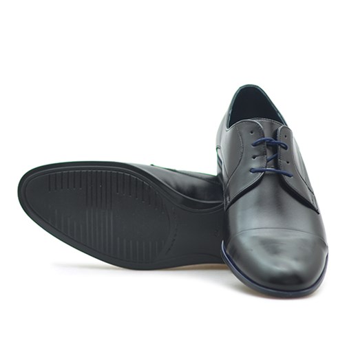 Pantofle Pan 1043 Czarne lico Pan szary  Arturo-obuwie