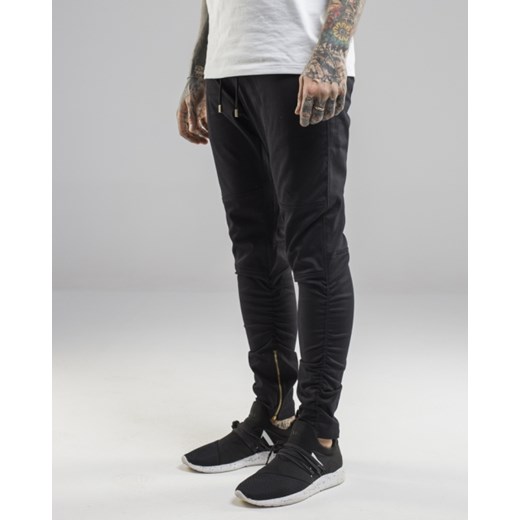 Black Dropcrotch Zipper Pants L