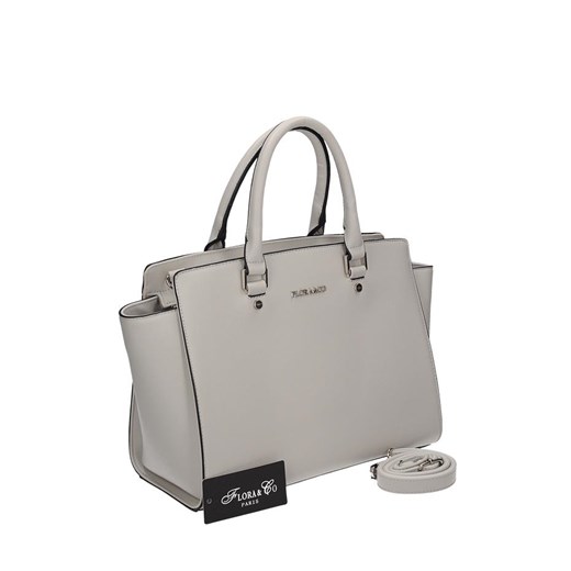 Szara elegancka torba Flora & Co szary Tanie Torebki