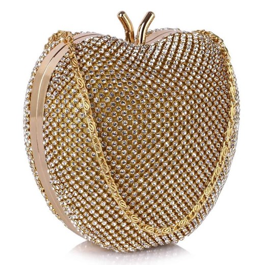 Niezwykła torebka wizytowa w kształcie jabłka złota brazowy Wielka Brytania  Evangarda.pl