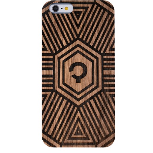 Drewniane Etui - Iphone 6 Plus / 6s Plus - Orzech - Geometrical