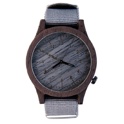 Drewniany zegarek  Seria Heritage  - Grey edition - Heban