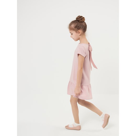 Mohito - Wkrótce w sprzedaży - dziewczęca sukienka z falbaną little princess - Różowy Mohito  122 
