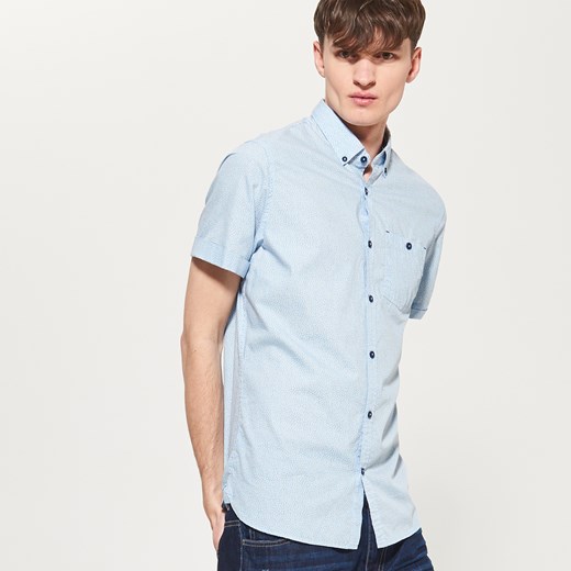Reserved - Koszula z krótkimi rękawami - Niebieski Reserved  XL 
