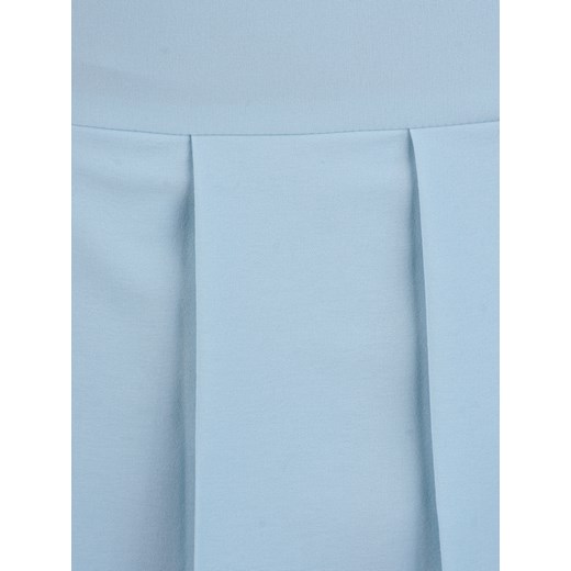 Sukienka damska Hiacynta VII, błękitna kreacja z modnymi plisami.   42 Modbis