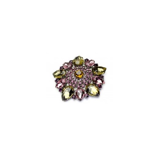 Broszka szaro fioletowa Kiara  uniwersalny Kiara, Sztuczna Biżuteria Jablonex