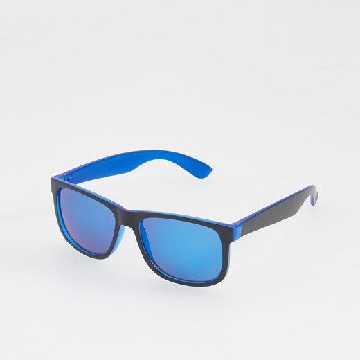 Reserved - Okulary przeciwsłoneczne - Czarny niebieski Reserved One Size 