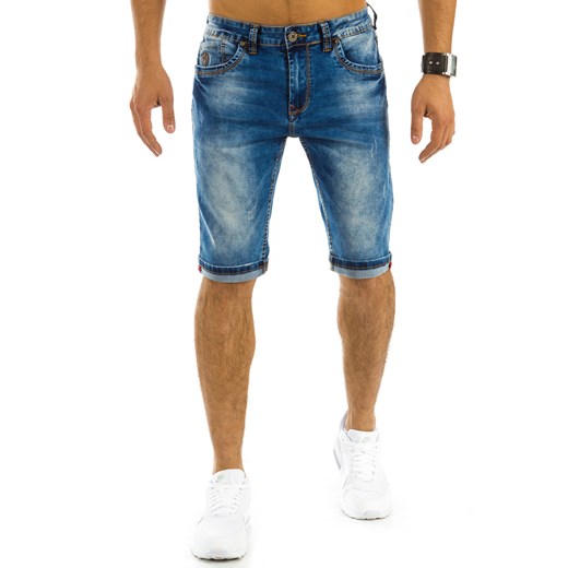 Spodenki jeansowe męskie niebieskie (sx0344) Dstreet   