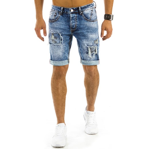 Spodenki jeansowe męskie niebieskie (sx0346) Dstreet   