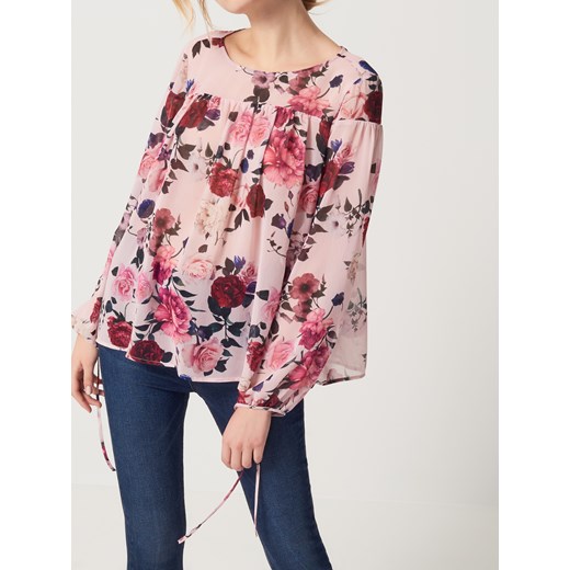Mohito - Kwiatowa bluzka z szyfonu - Wielobarwn rozowy Mohito 38 
