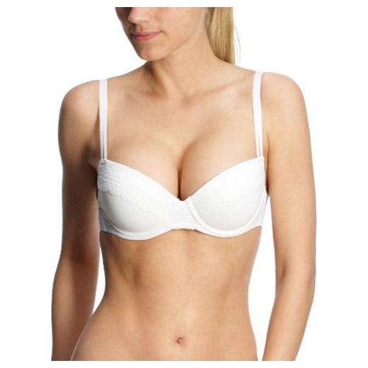 Biustonosz push-up Huber, kolor: biały, rozmiar: 70A Huber 70A Amazon