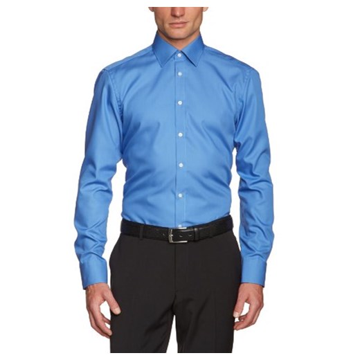 Koszula Venti 1480 dla mężczyzn, kolor: niebieski, rozmiar: kołnierzyk: 42 cm (rozmiar producenta: 42) Venti niebieski 42 Amazon