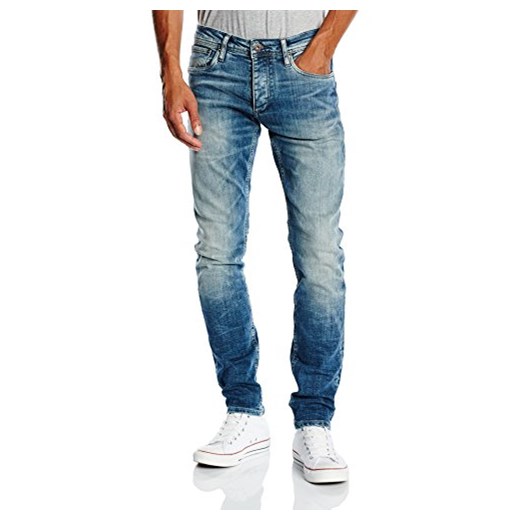Spodnie jeansowe JACK & JONES dla mężczyzn, kolor: niebieski, rozmiar: W34/L32 (rozmiar producenta: 34) Jack & Jones niebieski W36/L34 Amazon