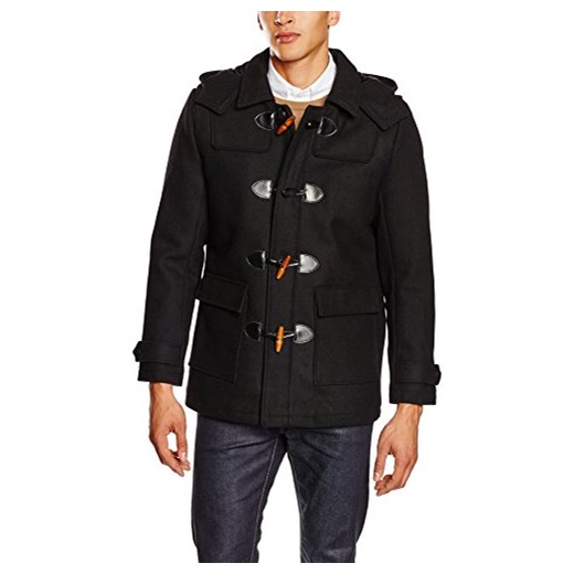 Płaszcz ONLY & SONS onsORVILLE DUFFLE COAT dla mężczyzn, kolor: czarny, rozmiar: Small czarny Only & Sons S Amazon