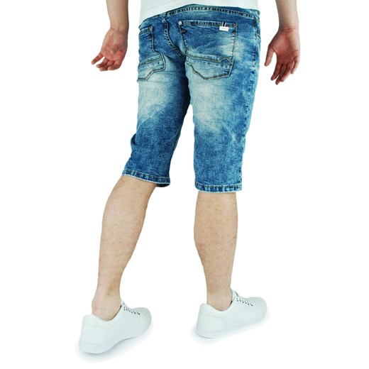 Spodenki męskie jeansowe w jasnym odcieniu KR871  niebieski 35 anmir.pl okazja 