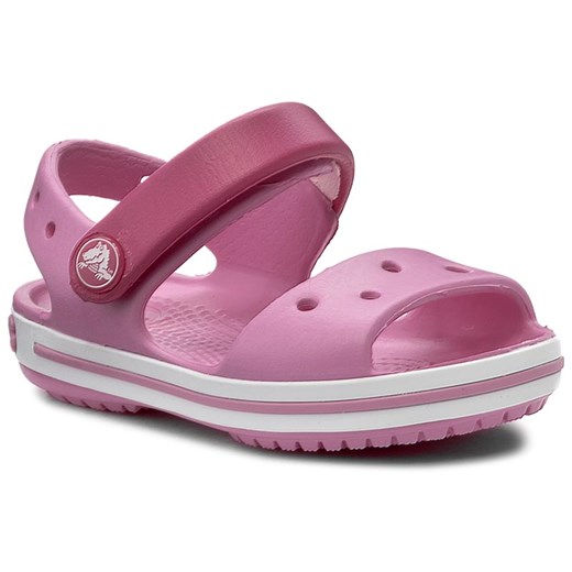 Sandały CROCS - Crocband Sandal Kids 12856 Candy Pink/Party Pink Crocs fioletowy 20.5 eobuwie.pl