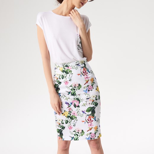 Mohito - Ołówkowa sukienka w kwiaty - Wielobarwn Mohito  34 