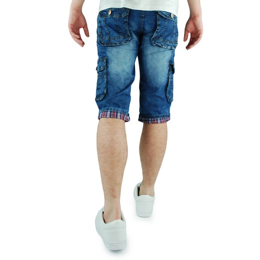 Spodenki męskie jeansowe z bocznymi kieszeniami BM6005   34 anmir.pl