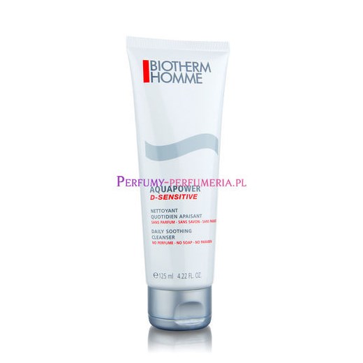 Biotherm Homme Aquapower D-Sensitive Cleanser 125ml M Żel do mycia twarzy perfumy-perfumeria-pl żelowy