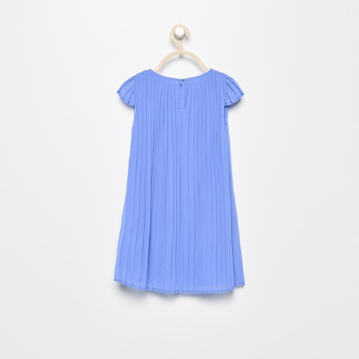 Reserved - Plisowana sukienka - Niebieski