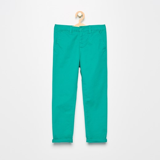 Reserved - Gładkie spodnie - Zielony