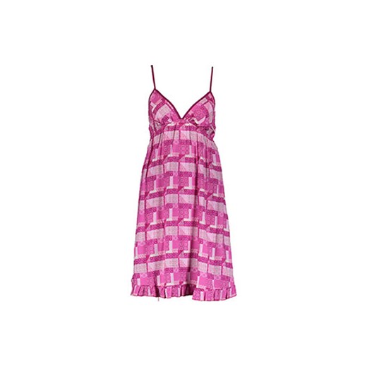 Pink & White Patchwork Chemise Dress