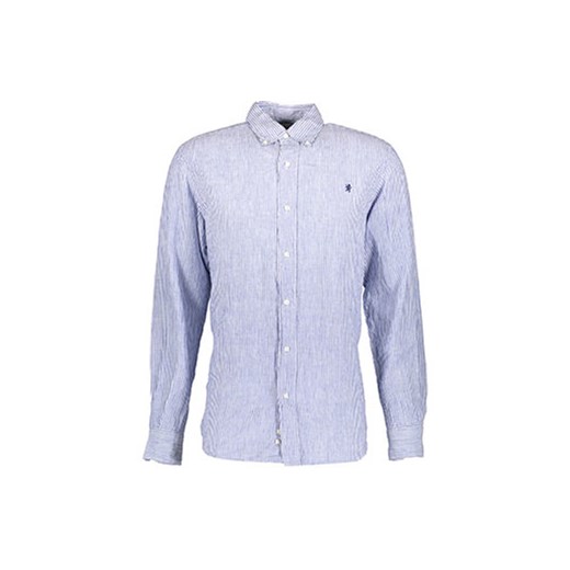 Blue & White Stripe Linen Shirt niebieski   tkmaxx