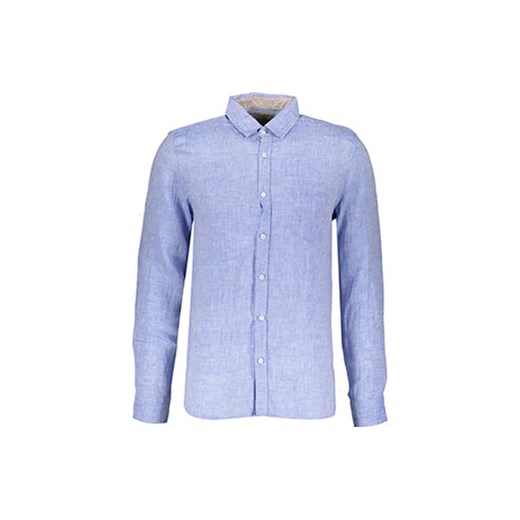 Pale Blue Linen Chambray Shirt  niebieski  tkmaxx