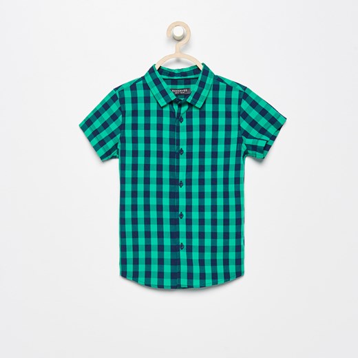 Reserved - Koszula w kratę - Zielony Reserved niebieski 128 
