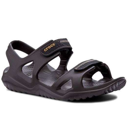 Sandały CROCS - Swiftwater River Sandal M 203965  Espresso/Black szary Crocs 45.5 eobuwie.pl