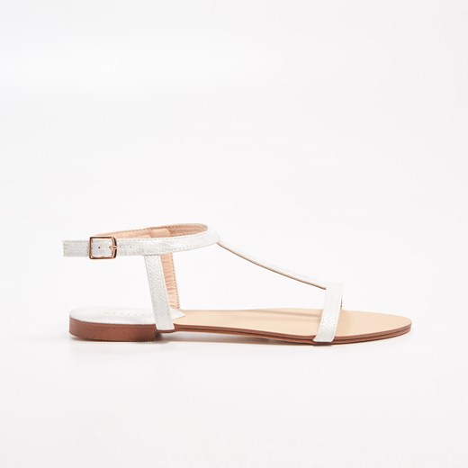 Mohito - Sandały z minimalistycznymi paskami - Biały bialy Mohito 37 