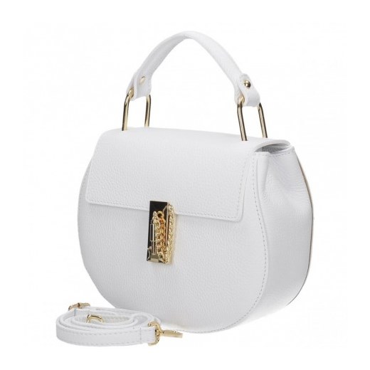 Włoska torebka a'la Chloe Drew Bag biała Zhuoluxue szary stylowagalanteria.com