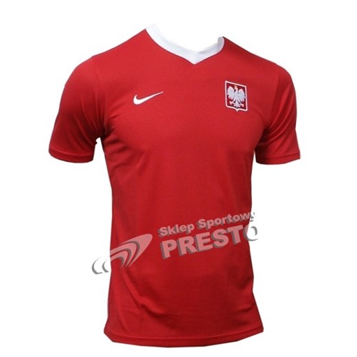 Koszulka piłkarska juniorska Nike Polska - czerwony