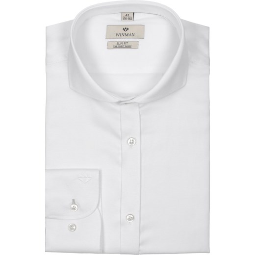 koszula wincode 2110 długi rękaw slim fit biały