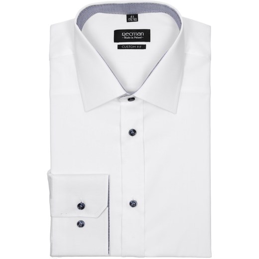 koszula bexley 2274 długi rękaw custom fit biały