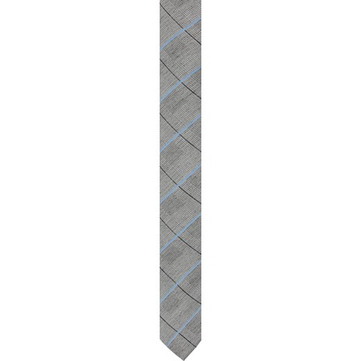 krawat cotton szary classic 200